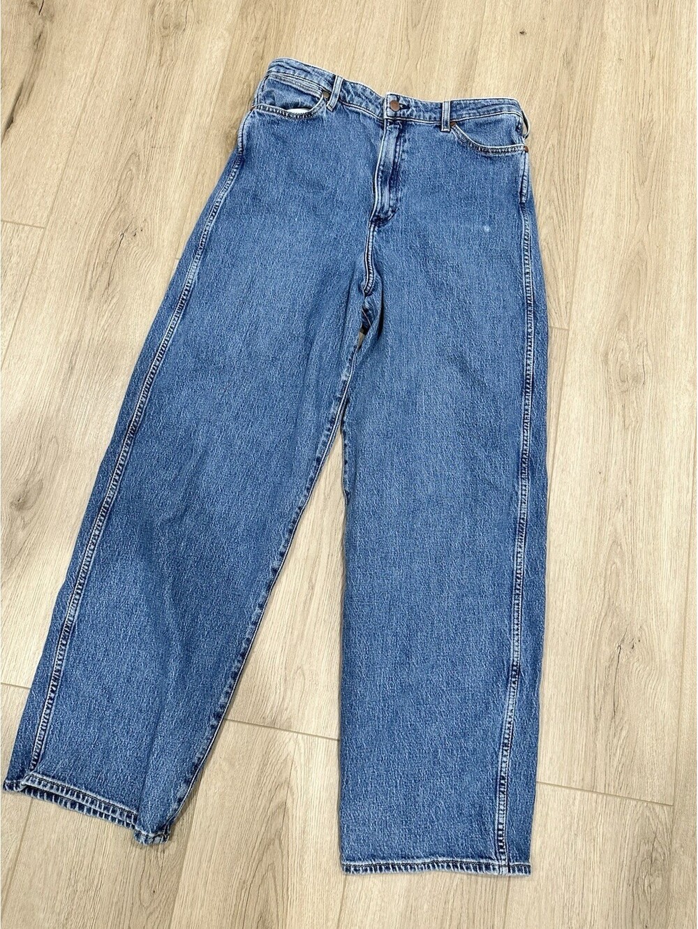 Wrangler Barrel Jeans Womens 31 High Rise Cowboy 652 Western Country Farmer - Picture 2 of 16